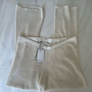 H&M White Mesh Pant